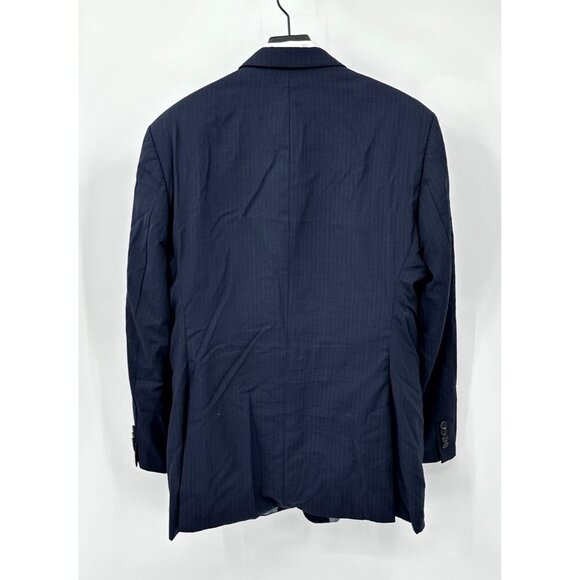 HUGO BOSS jacket blazer sport coat pasolini/movie 100% wool navy blue 46L - Picture 5 of 8